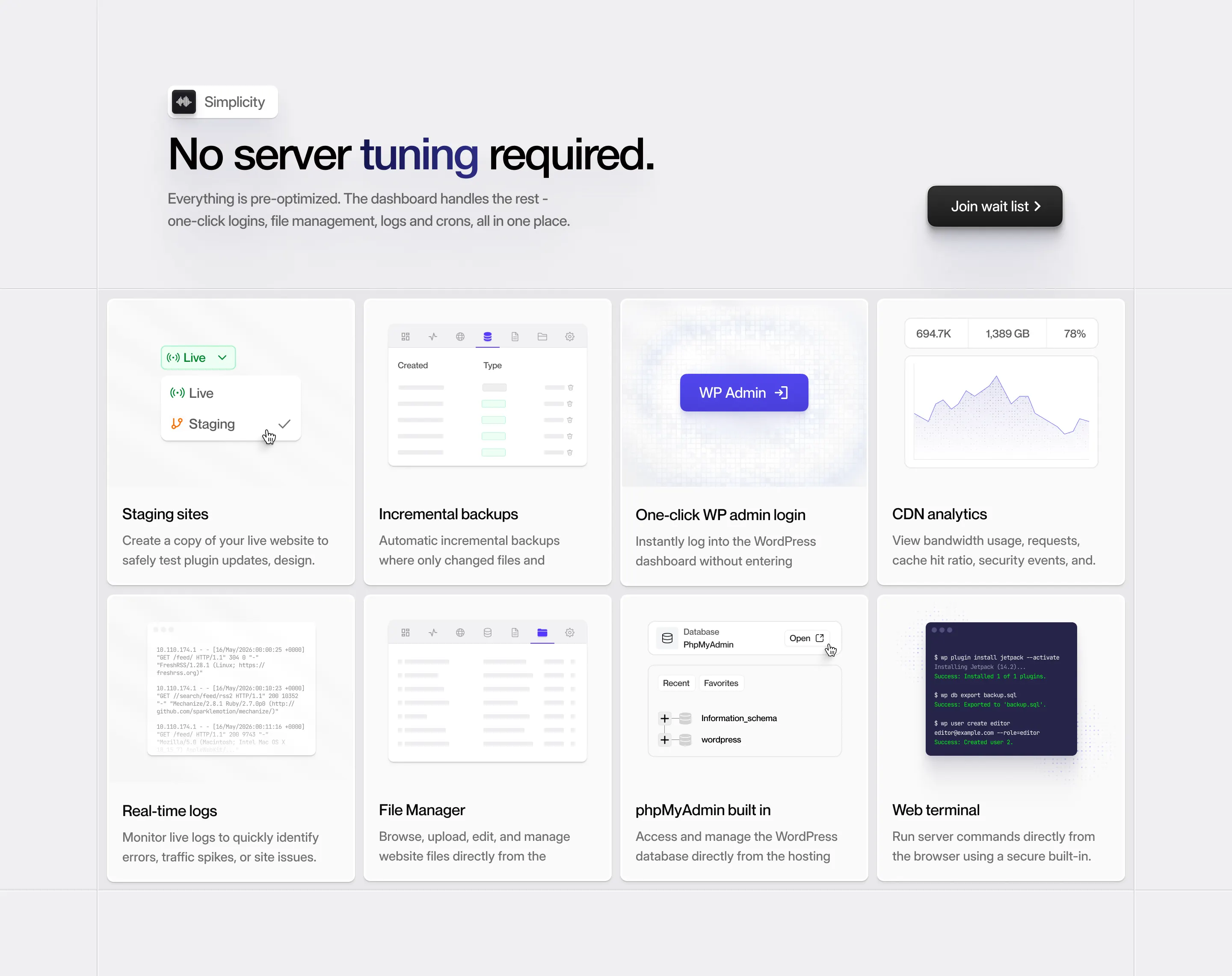 SaaS — Simplicity & Clarity Section Design