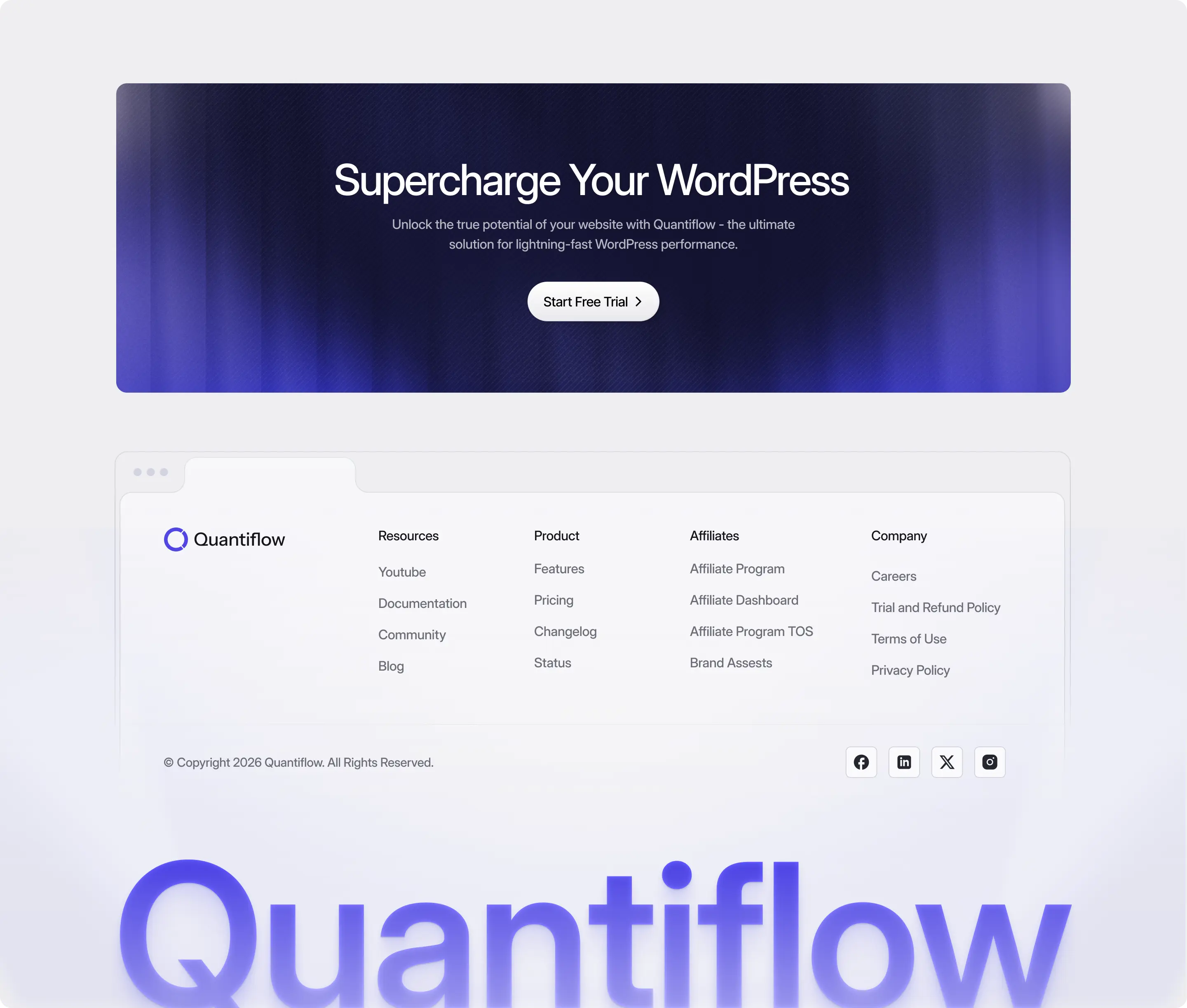 CTA Section & Clean Footer