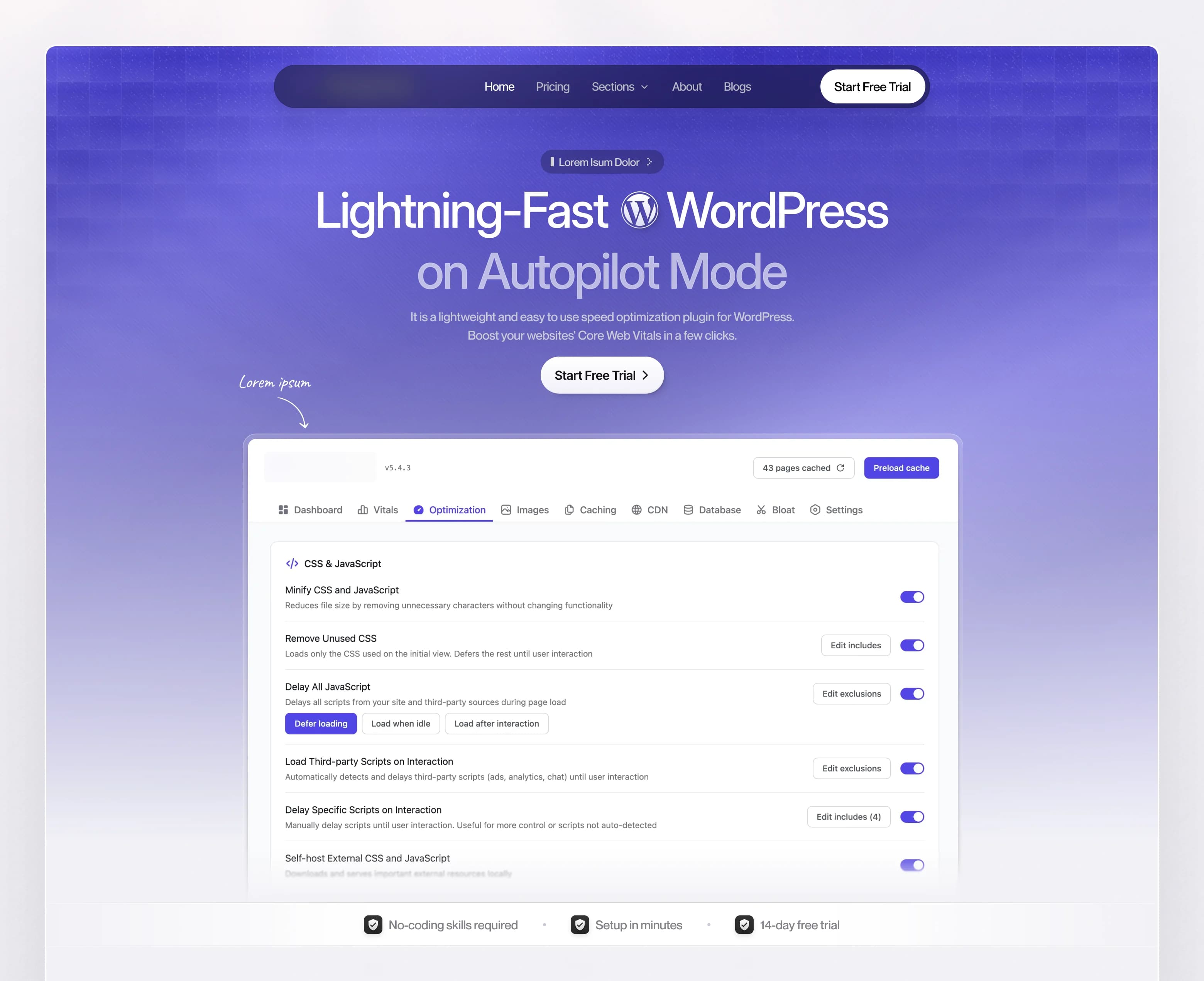 Premium Speed Optimization Hero Design